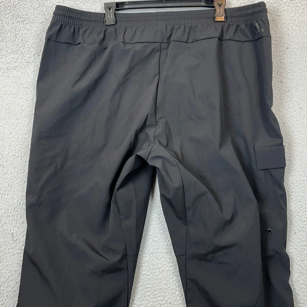 NEW Adidas Pants Men 2XL ZNE Pants WV Black Cargo Joggers Athletic Stretch Waist